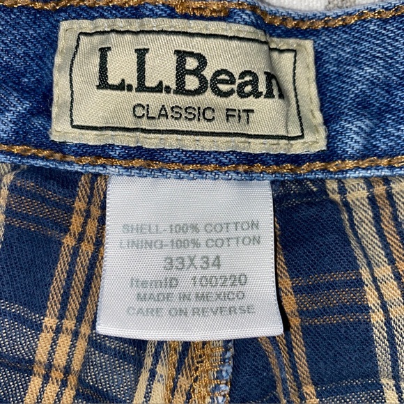 LL Bean Classic Fit Flannel Lined
Jeans. 33x34 - Picture 7 of 11